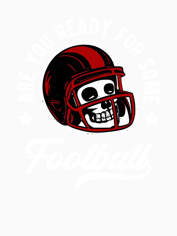 American Football Skull Cool Sports Motto by GabrieSketcham