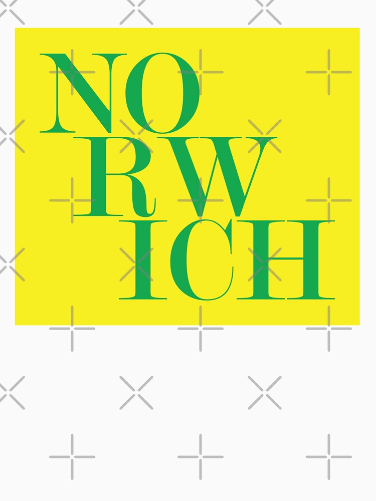 Norwich UK City Typography Minimalist Patriotic Travel Souvenir by kakarikihill