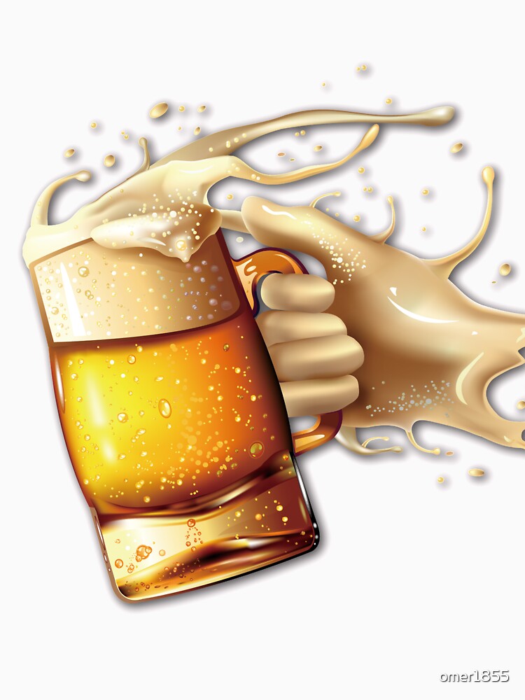 Ice cold beer served by foam. by omer1855