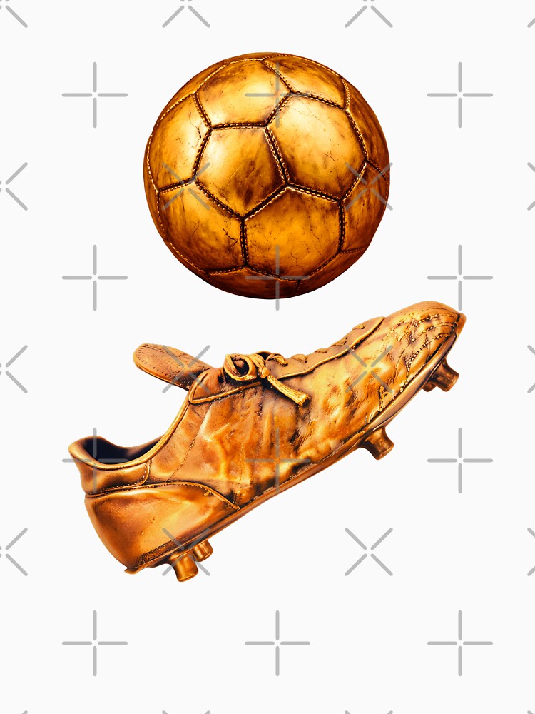 Vintage Gold Soccer Ball Cleat by FunToTheFullest