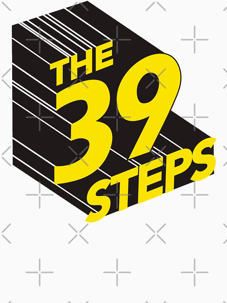 Vintage 39 steps title by GuitarManArts