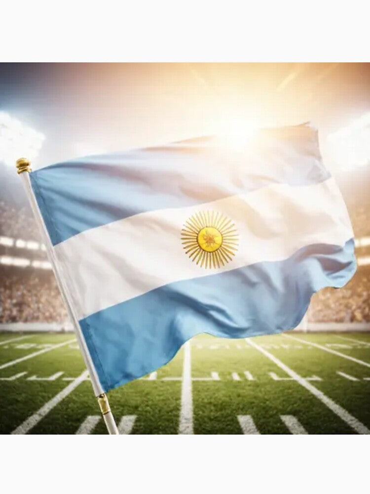 Argentina Flag 3D Football Design – Supporters Argentina by artsdesignpro