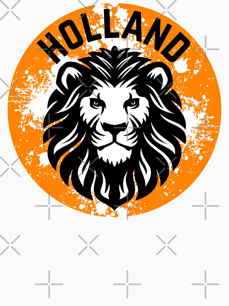 Go Holland! - Dutch Lion Distressed Badge (Orange) by DWDiva