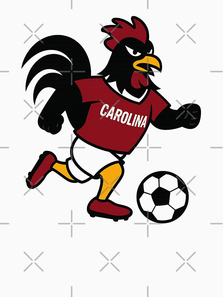 Soccer Rooster – Gamecock Inspired Sports Mascot by LunarBones