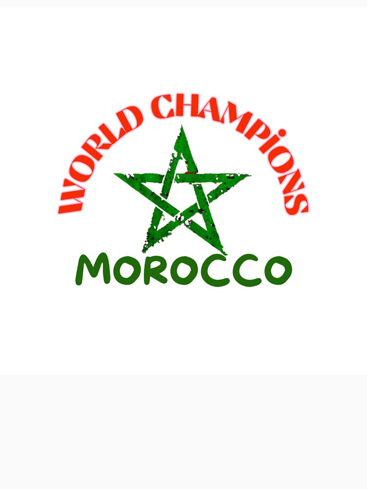 Vintage Grunge Morocco Flag T-Shirt | World Champions Moroccan Pride Tee by ouhashop