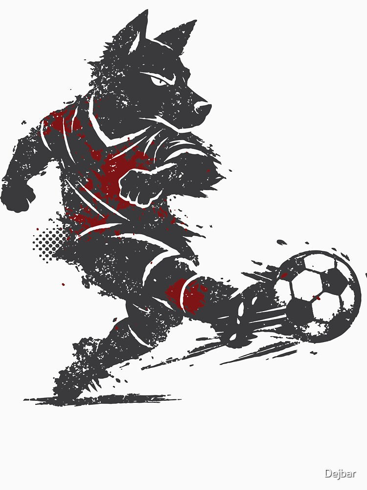 Strong and aggressive dog soccer design with urban feel. by Dejbar