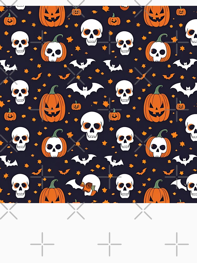 Halloween Themed pattern, seamless, vector, skull, illustration, cartoon, icon, design, cute, panda, soccer, football, animal, symbol, art, halloween, black, set, sign, texture, ladybird, funny, wallp by GoodBestDesigns