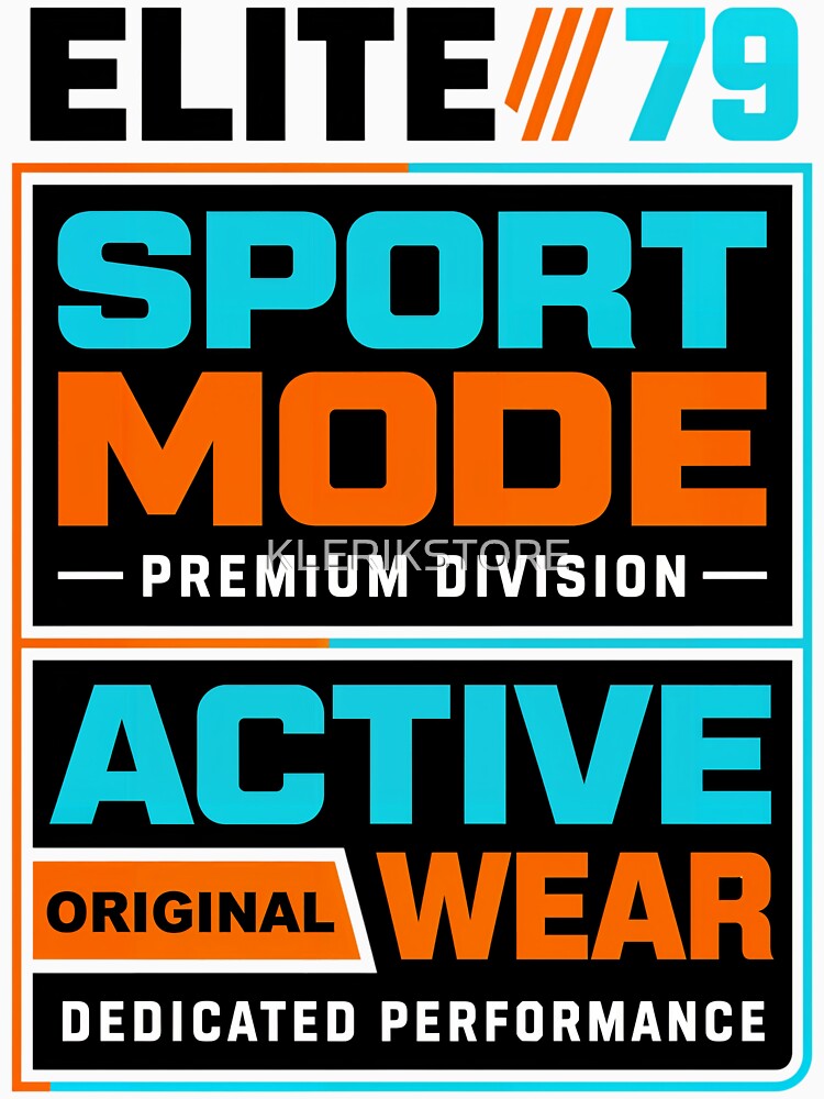 Elite 79 Sport Mode Premium Devision Active Original Wear Dedicated Performance by KLERIKSTORE