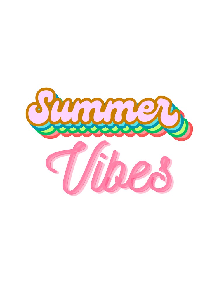 "Summer Vibes" Aesthetic and Simple Tees by Randomartsies