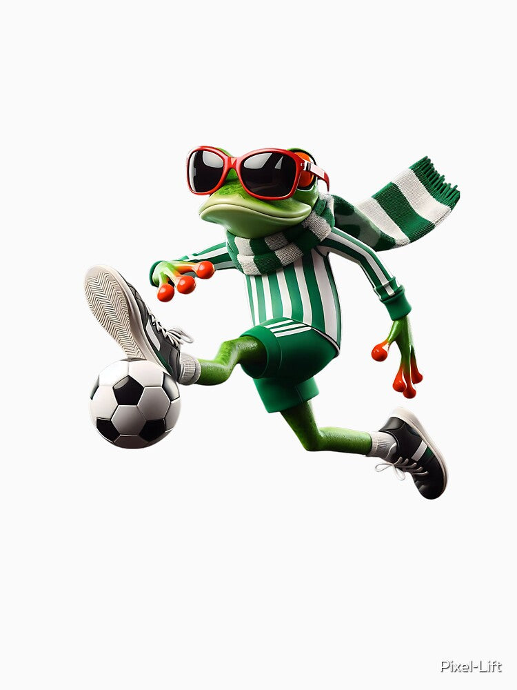 Cool Soccer Frog by Pixel-Lift