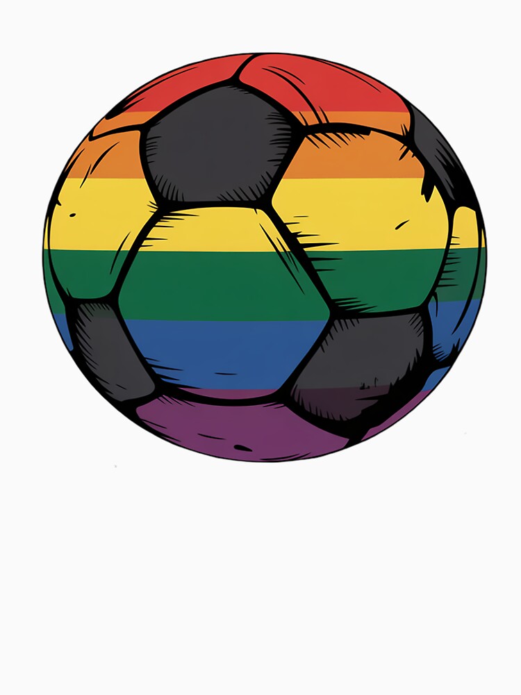 Gay Pride Soccer Rainbow Flag Lgbtq Football by FranzFriesen