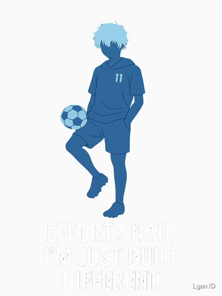 Built Different – Minimalist Cool Soccer Silhouette by Lyan ID