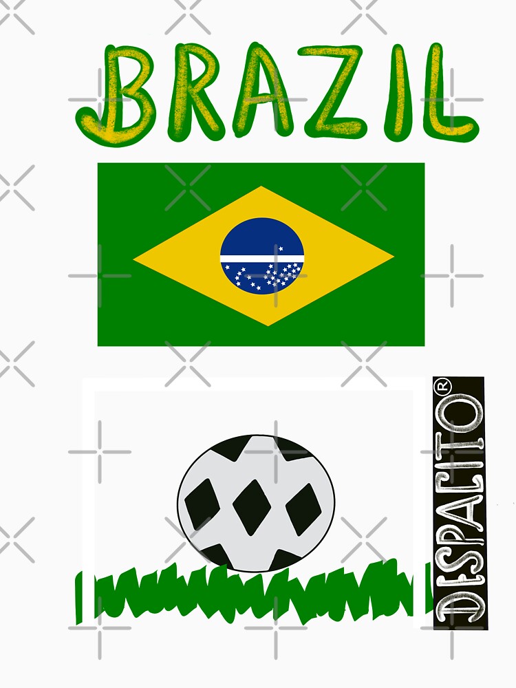 Despacito® Official Distressed Text Brazil Flag Futbol Soccer Ball by lovemedespacito