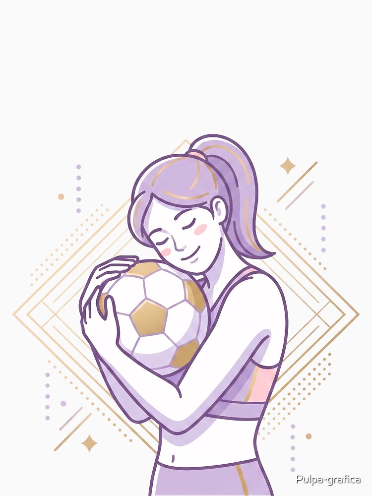 Emotional Soccer Girl Love for Football by Pulpa-grafica