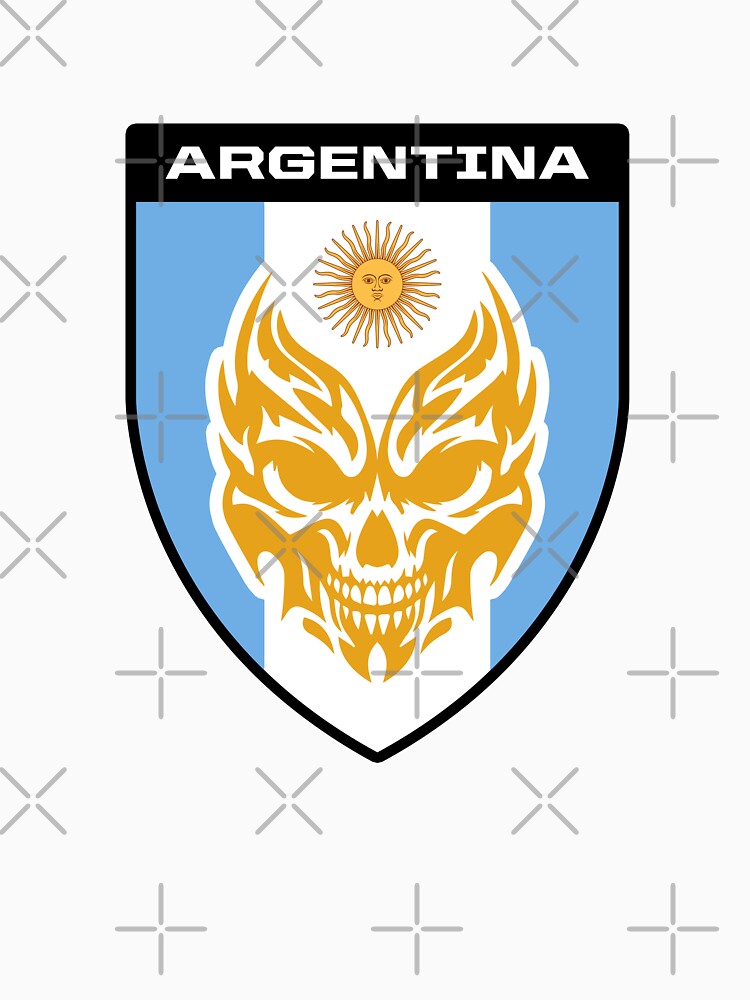 Skull flag of Argentina by Shahan Keuork