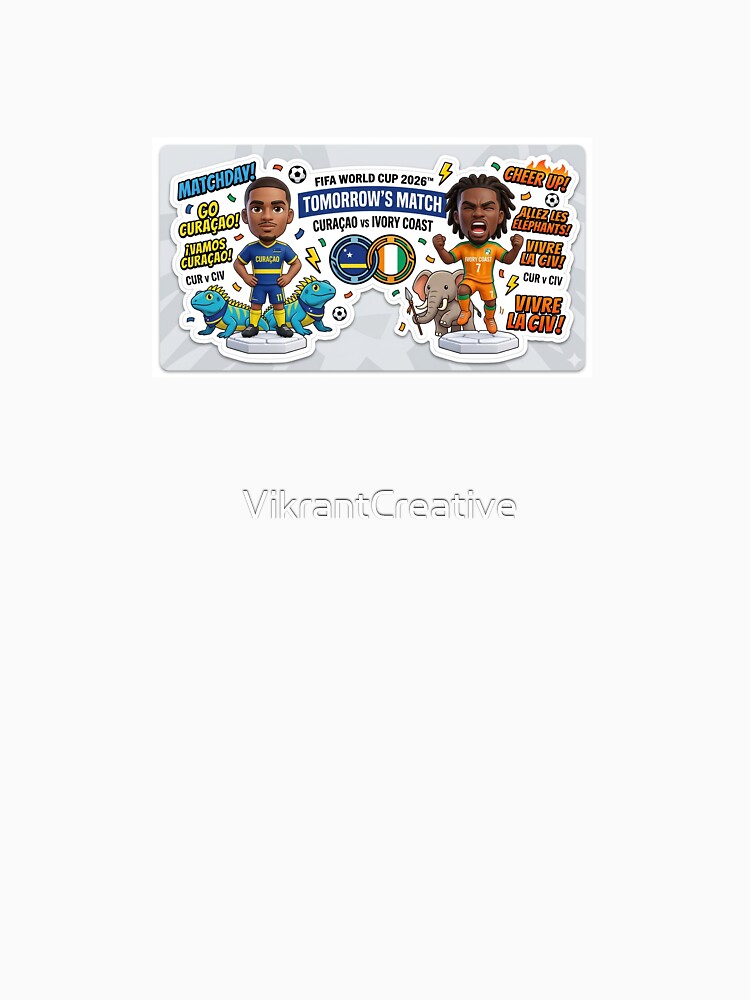 Cute Chibi Curaçao vs Ivory Coast by VikrantCreative