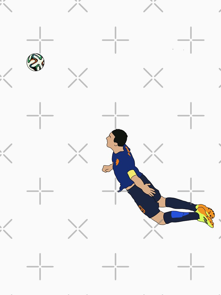 Robin Van Persie World Cup Header Minimalist by Hevding