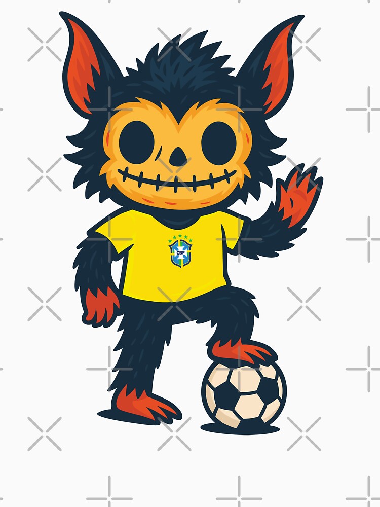 Creepy Cute Monster – Brazil Soccer Edition by Weasel Graphix