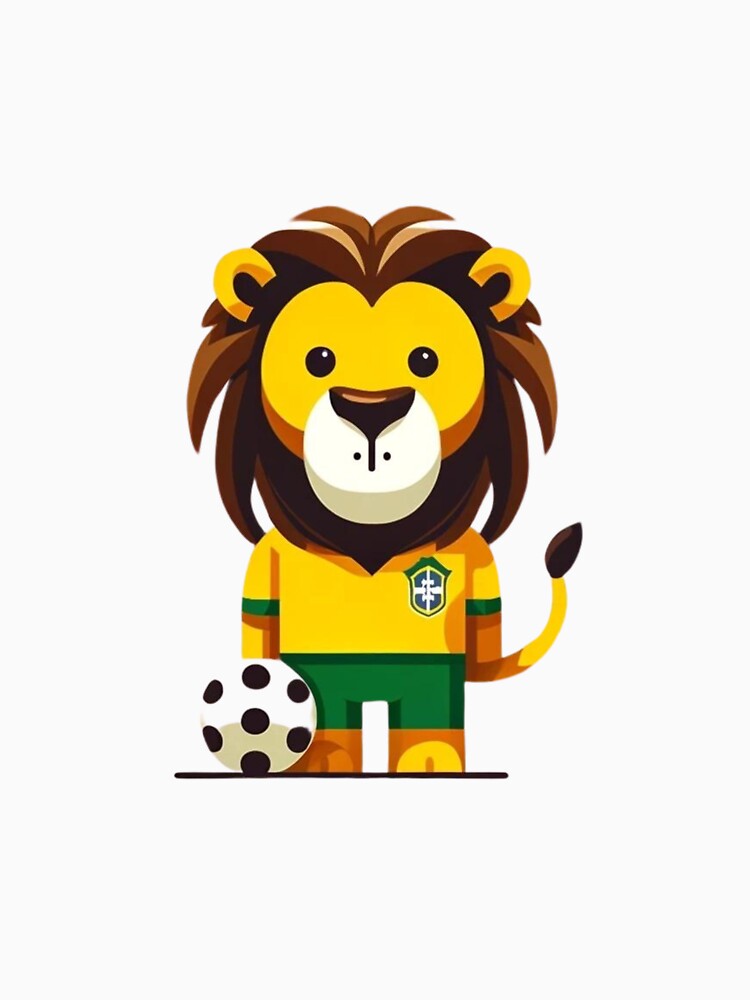 Brazilian lion with soccer ball by maypp
