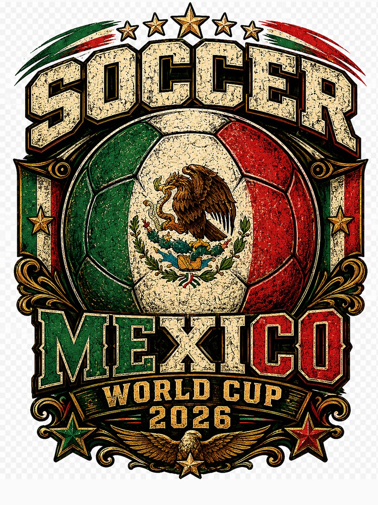 Mexico Soccer Shirt - Mexican Landmarks Football Gift for Mexico Fans by UrbanPrintVibes