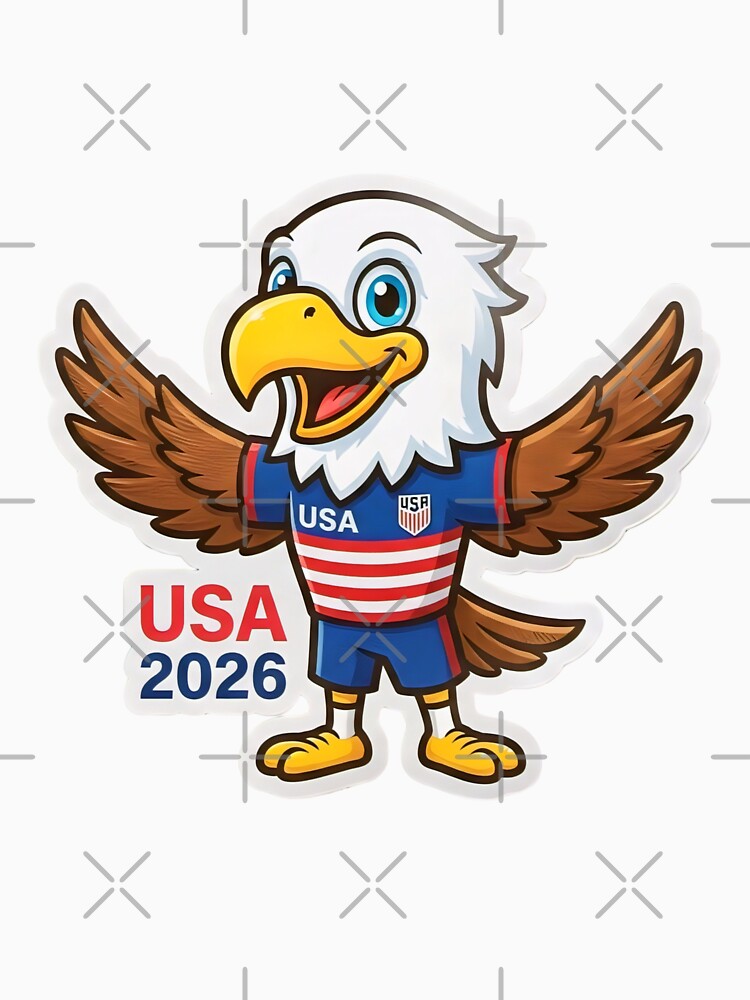 USA 2026 Soccer Eagle Mascot Cute American Football Kit by XM STOREZ