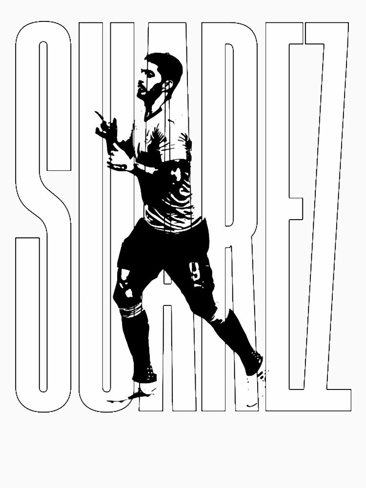 Bold Suarez Typography Design For Soccer Fans Gift For Uruguay Football Lovers by LatoyaHHolloway