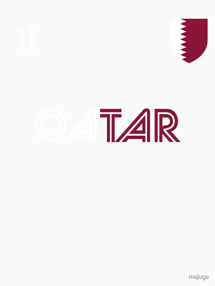 Qatar Soccer Team Qatarian Flag football fan by majuga