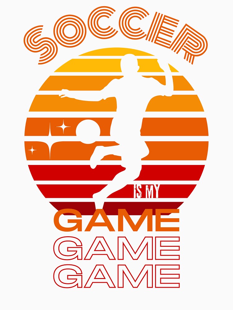 Soccer Retro Print / Soccer Is My Game by Thehatinthecat