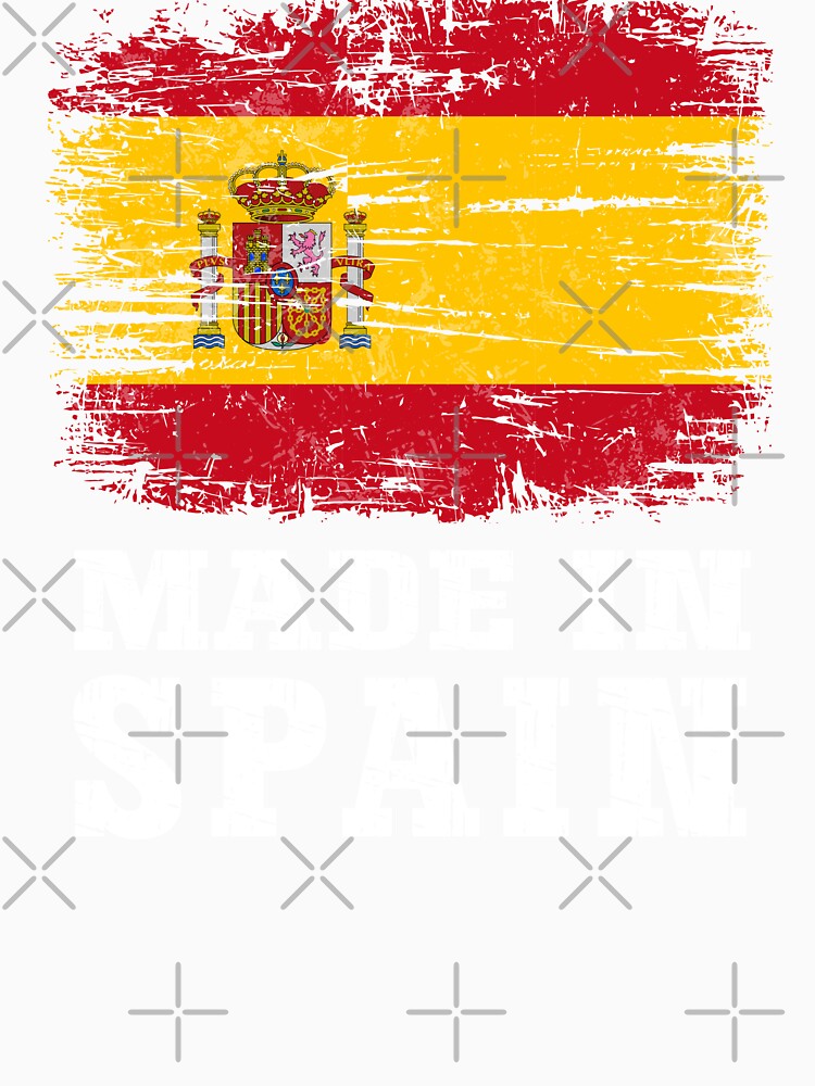 Vintage Made in Spain Distressed Flag by Dmetalx Art Apparel