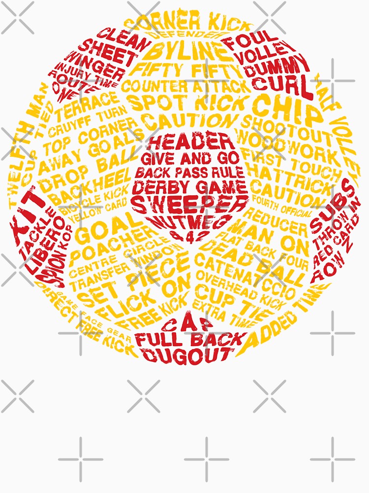 Soccer Ball Typography, Football Word Art by gamefacegear