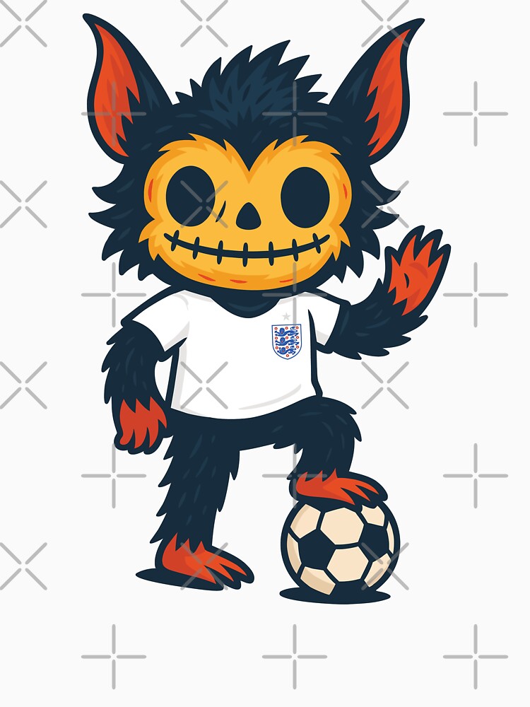 Creepy Cute Monster – England Soccer Edition by Weasel Graphix