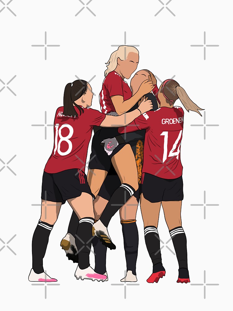 Emily Ramsey Jackie Groenen Millie Turner Kirsty Hanson Celebration MUWFC by Hevding