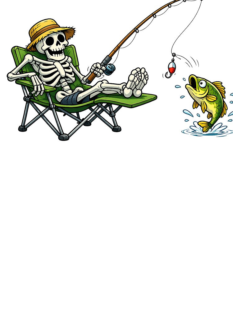 Skeleton Lazy Fisher by GeaSupplyStudio