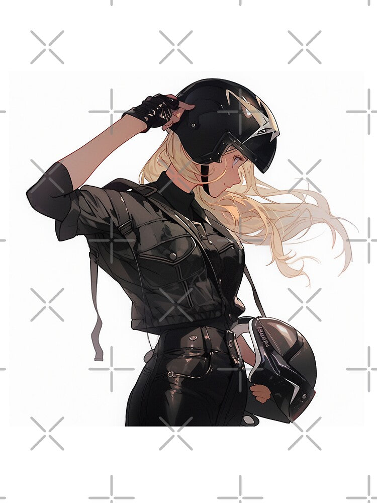 Blonde Biker Girl by Istarfal