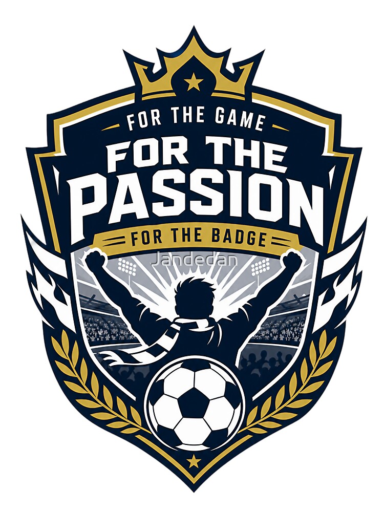 For the Game, For the Passion — Soccer Fan Vector Emblem Design by Jandedan