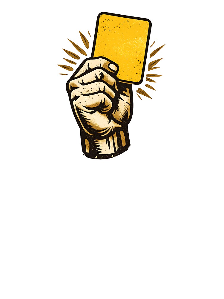 Vintage Yellow Card – Retro Soccer Referee Logo by Dax Studio