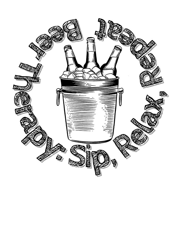 Beer Therapy: Sip, Relax, Repeat : quote about beer by DeluxBee