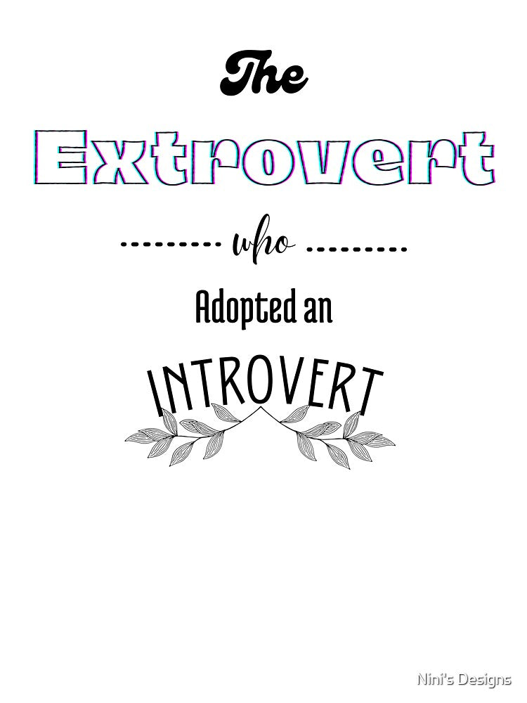 Matching BFFs - Extrovert by Nini's Designs