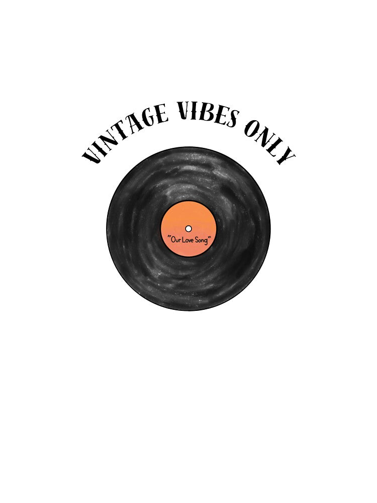 Vintage Vibes Only – Retro Vinyl Record Tee by ProveCraft