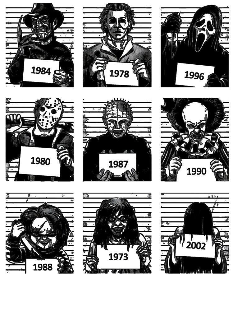 Classic Horror Character Black White by RomeroDane