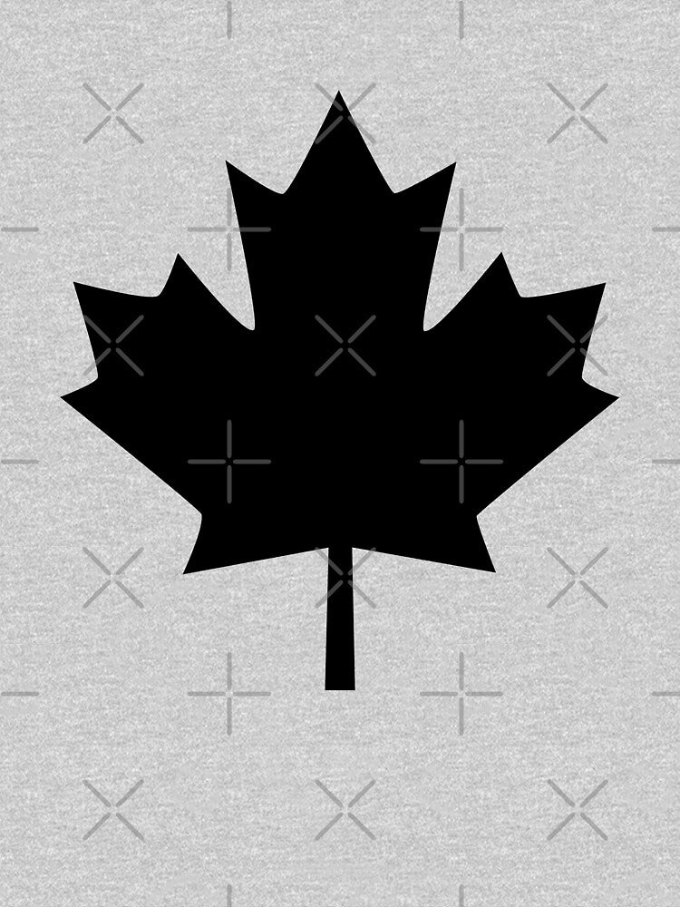 A Black Maple Leaf Graphic by Garaga