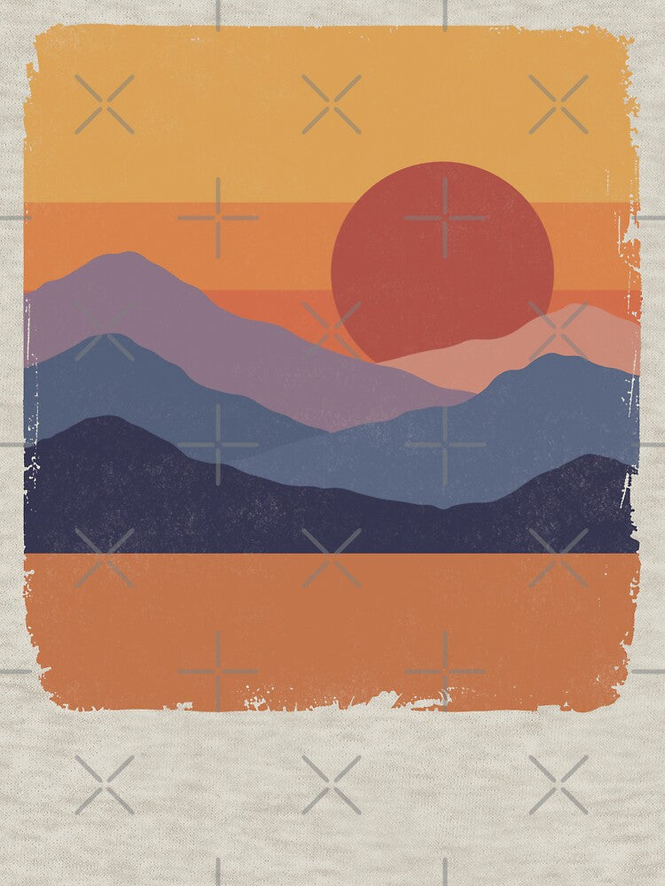 Mountain Sunset Vintage. #2 by EunsooLee
