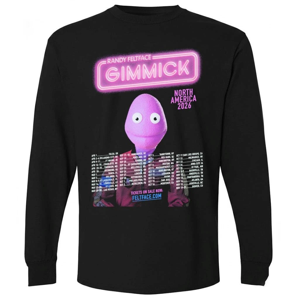 Randy Feltface Gimmick North America 2026 Schedule Tour Dates Shirt