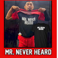 Raymond Aguilar wears Mr. Never Heard Shirt