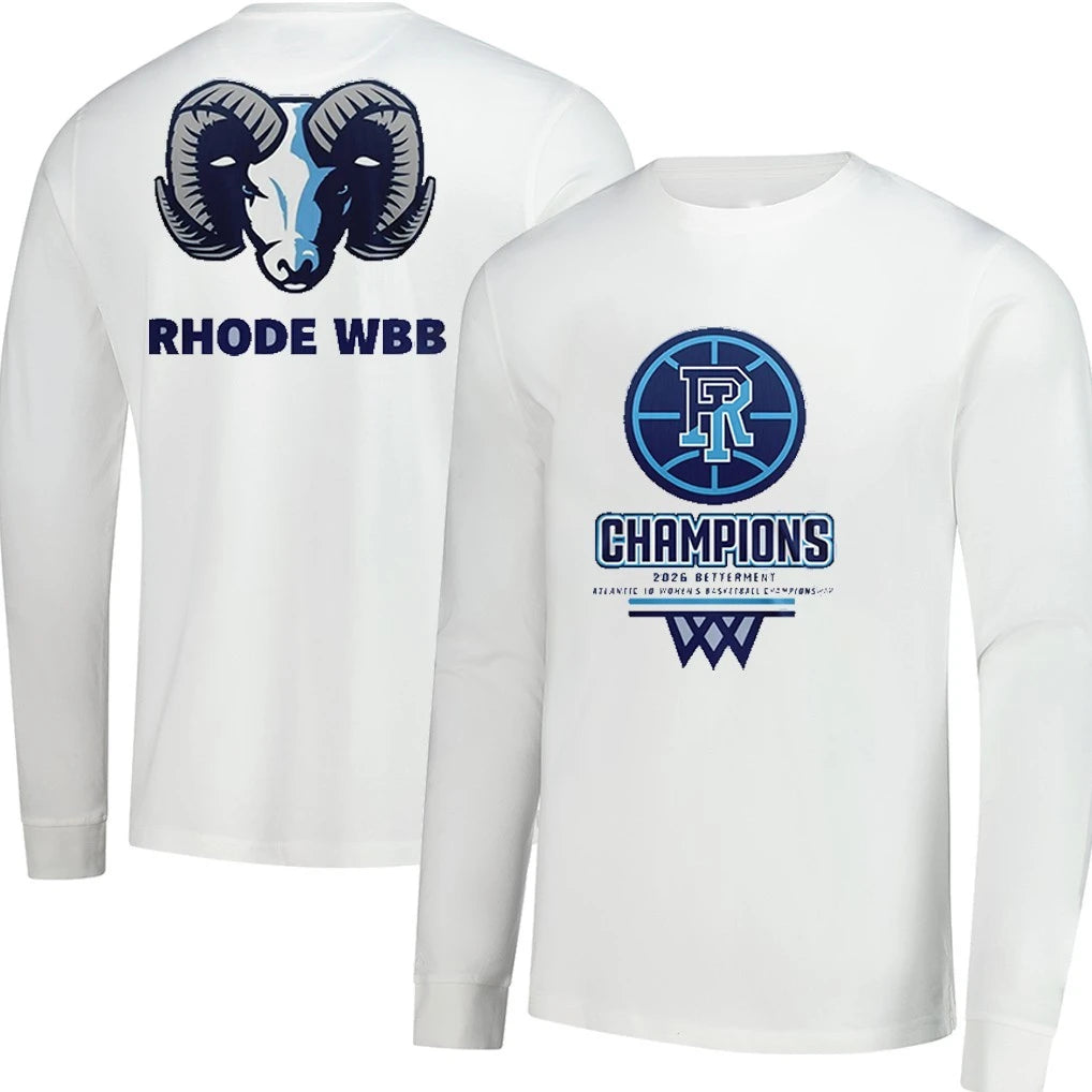Rhode Island Rams 2026 Betterment Atlantic 10 Women’s Basketball Championship T-Shirt