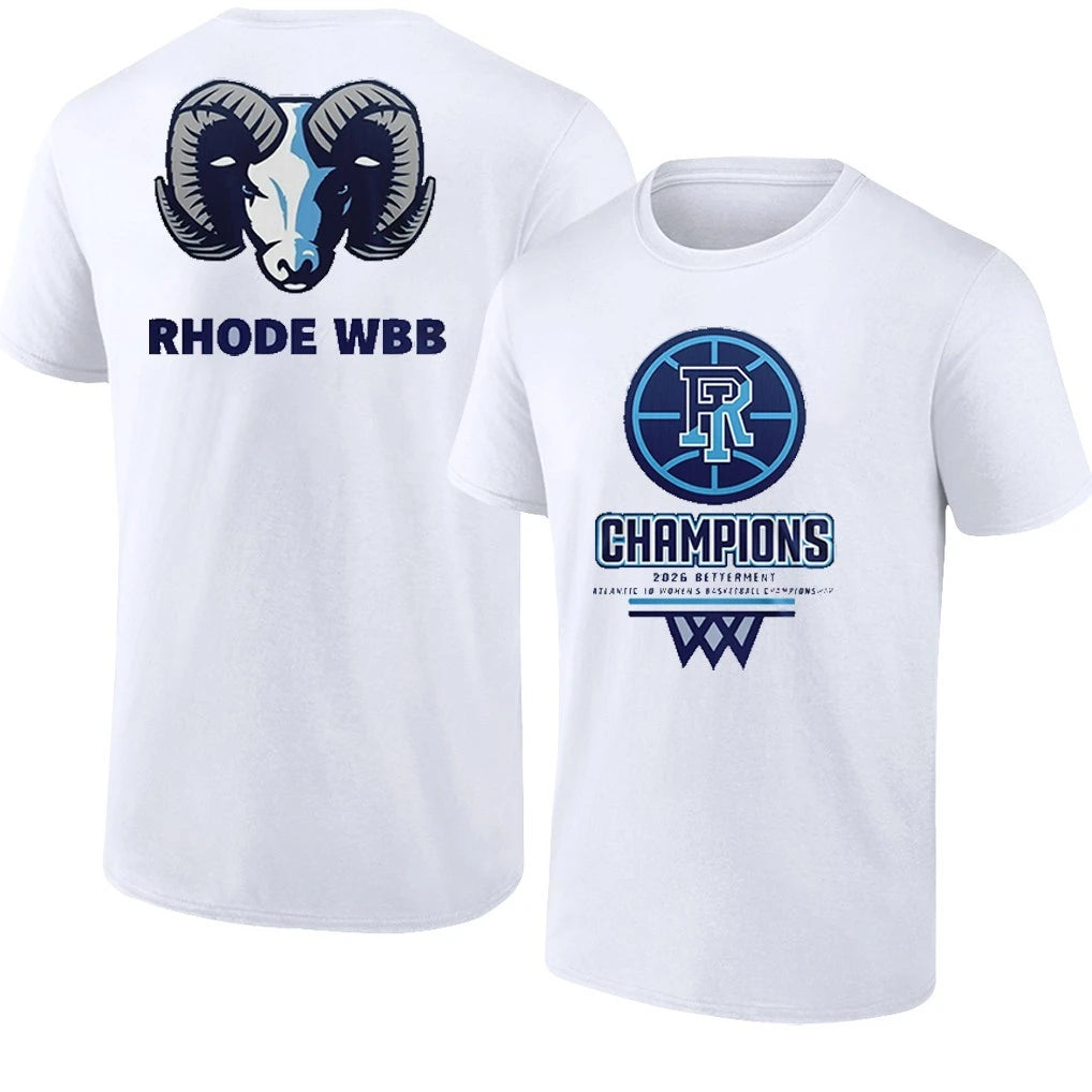 Rhode Island Rams 2026 Betterment Atlantic 10 Women’s Basketball Championship T-Shirt