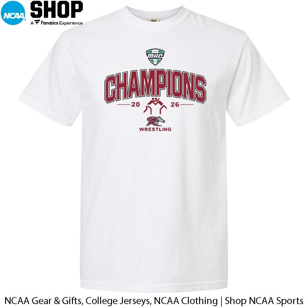 Rider Broncs MAC 2026 Wrestling Champions T-Shirt