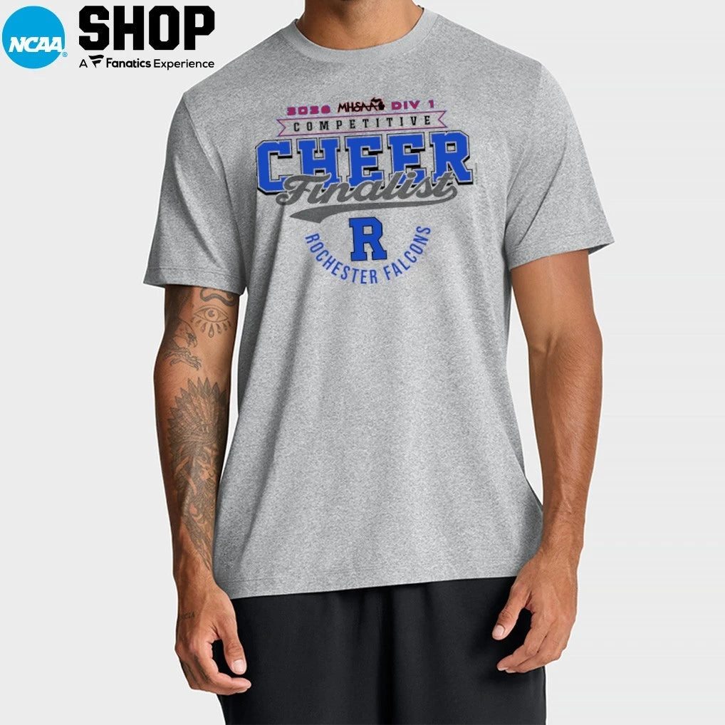 Rochester Falcons 2026 MHSAA DIV 1 Competitive Cheer Finalist T-Shirt