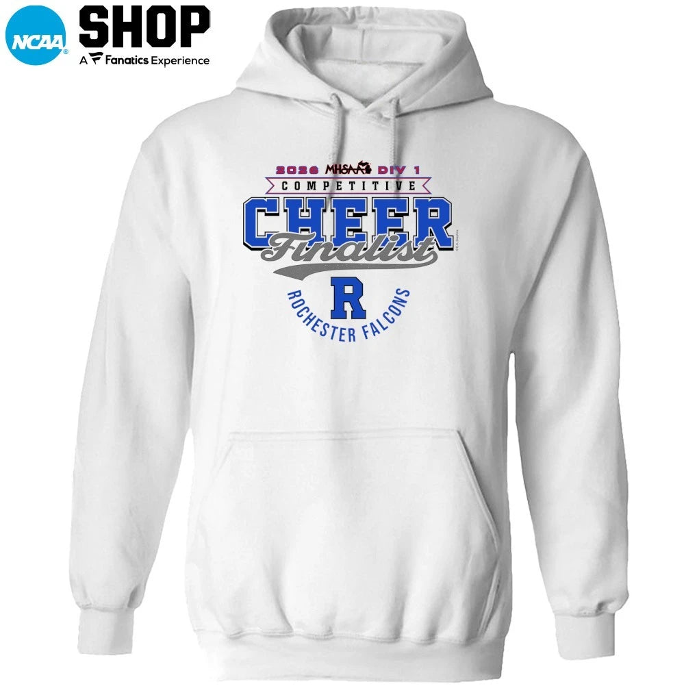 Rochester Falcons 2026 MHSAA DIV 1 Competitive Cheer Finalist T-Shirt
