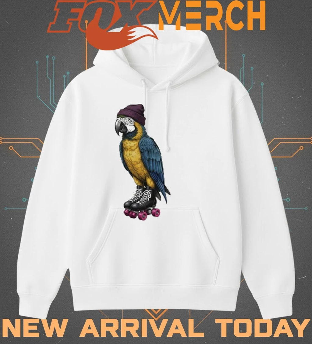 Roller skating parrot t-shirt